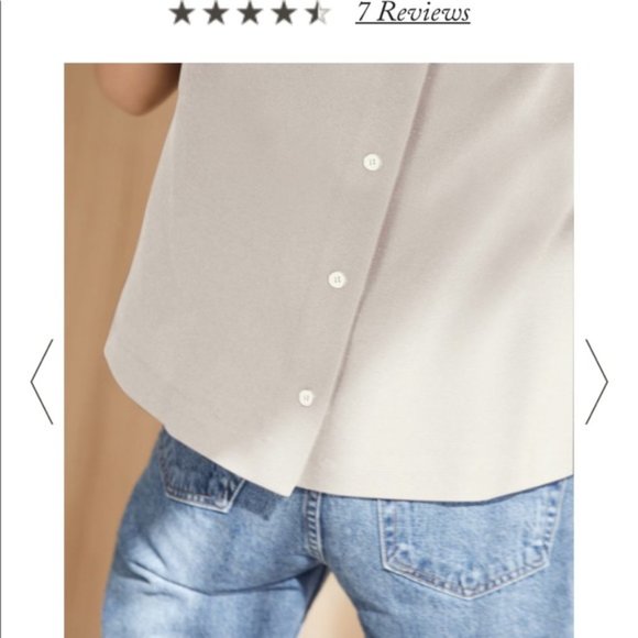 Jenni Kayne Ivory Crepe V-Neck Shell Sleeveless Top M NWT - Picture 12 of 13